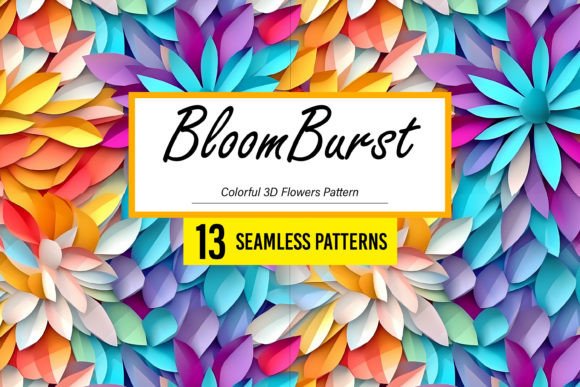BloomBurst - Colorful 3D Flower Patterns