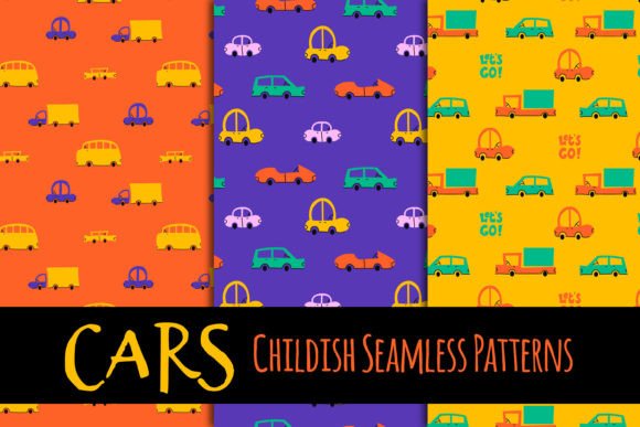 Cars Seamless Patterns Papers: A Versatile Resource for Creative and Commercial Use