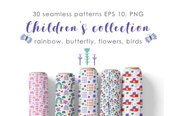 Children's Collection Seamless Patterns