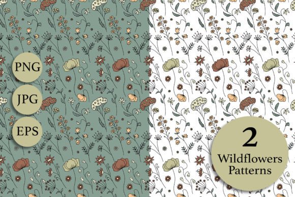 Colorful Vintage Wildflowers Patterns: A Timeless Design Element for Modern Creations