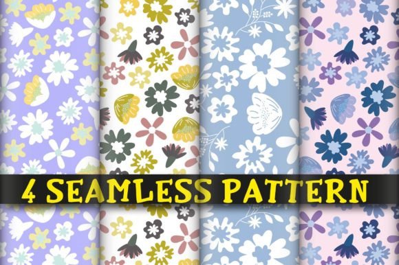 Floral Patterns Set: A Versatile Design Resource for Creative Projects