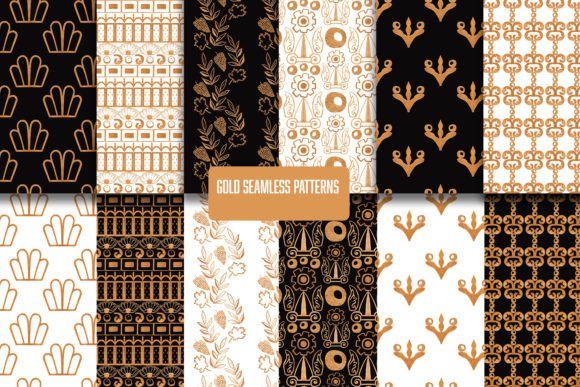 Gold Watercolor Seamless Patterns Jpg: A Versatile Resource for Creative Projects