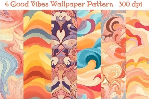 Good Vibes Repeating Patterns Beautiful: A Digital Asset for Creative Projects