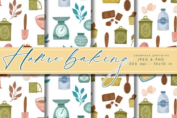 HOME Baking Seamless Patterns
