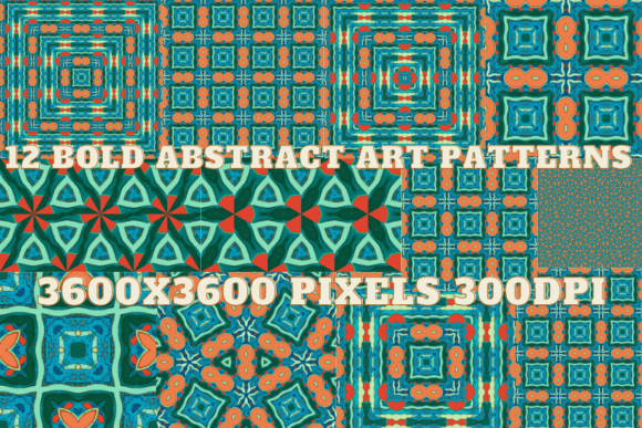 Orange and Blue Bold Abstract Patterns: A Modern Design Powerhouse