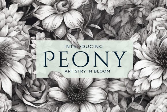 Peony - Seamless Flower Sketch Patterns: A Versatile Tool for Modern Creativity