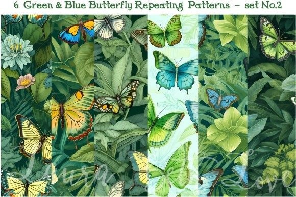 Repeating Patterns Butterflies Bluegreen: A Versatile Digital Asset for Creative Projects